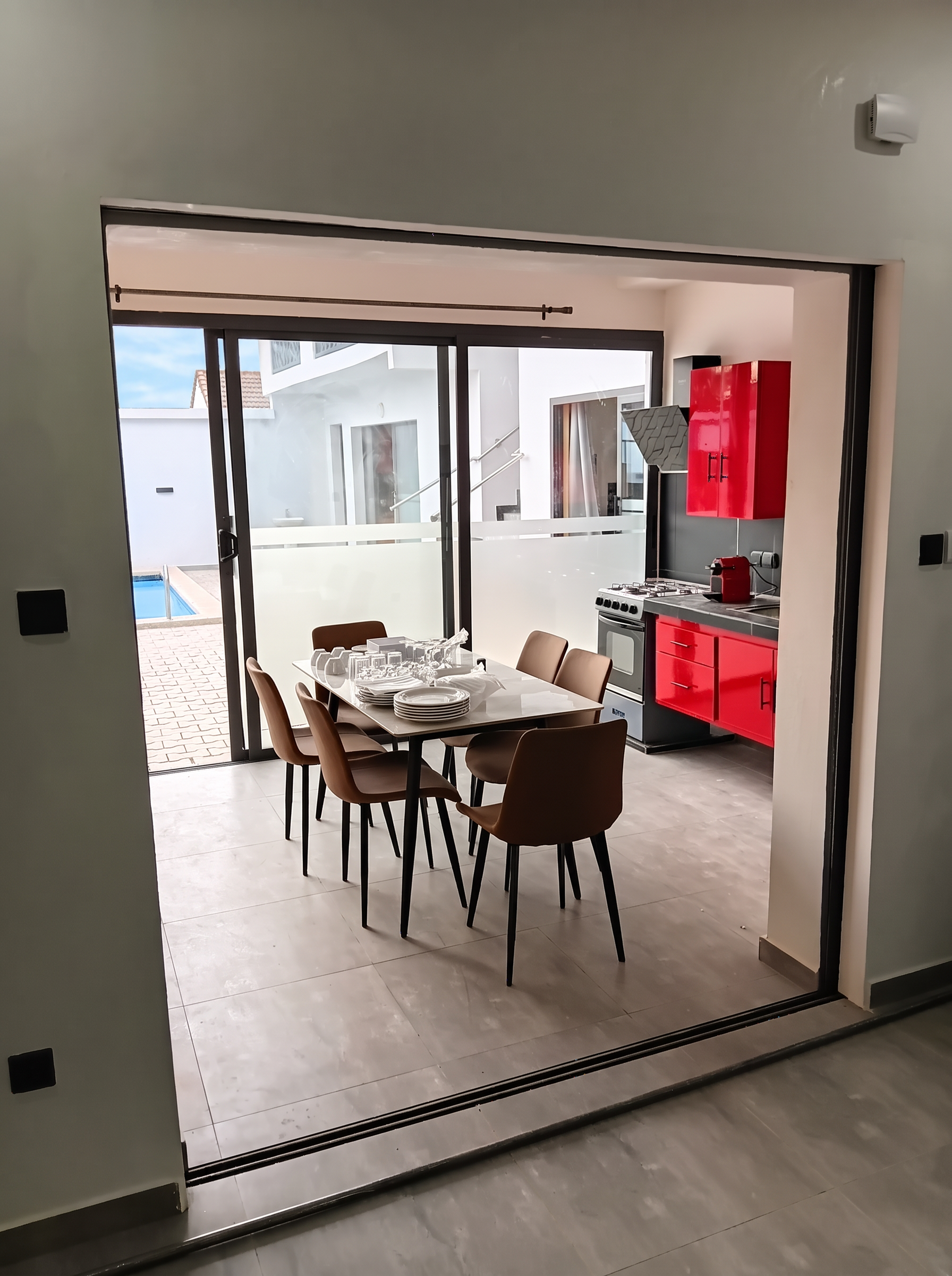 Univers des chambres du Mondrian — photographie de la collection du projet